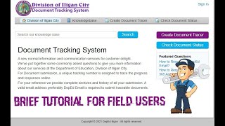 IEDTS | Document Tracking System