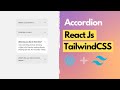 Build a React Accordion with TailwindCSS | ReactJS tutorial