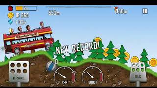 Tourist Bus Ride in Hill climb racing Game Video | Android Gameplay Video