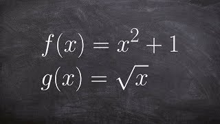 Find the Domain from the Composition of Two Functions
