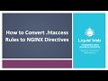 How to Convert .htaccess Rules to NGINX Directives