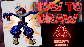 How To DRAW Moondrop From FNAF!| Five Nights At Freddy's: Security Breach