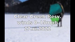 Ice winging at Clear Creek, 27.XI.2022