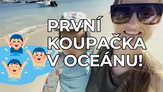 PRVNÍ KOUPAČKA V OCEÁNU, VLOG Z KARIBIKU!