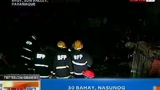 NTG: 30 bahay, nasunog sa Parañaque