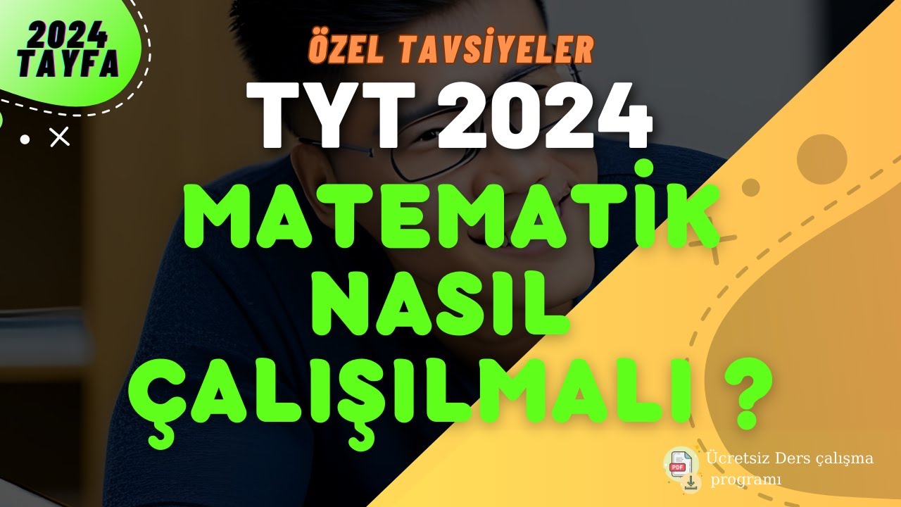 2024 TYT Matematik Nasıl Çalışılmalı ? Özel Tavsiyeler TYT2024 YKS2024 ...