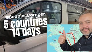 Camper trip through Europe in 2 weeks in 5m converted van with all the toys