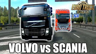 Scania VS Volvo QUAL ANDA MAIS? - Euro Truck Simulator 2