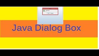 Java Dialog Box Example | JOptionPane Dialog box example
