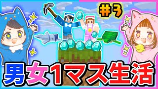 大冒険！空に浮かぶ１マスだけでサバイバルをするマインクラフト#3【マイクラ】【１マスMOD】