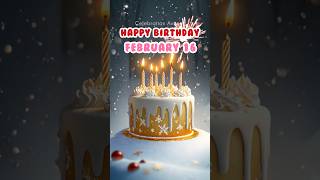 16 February Best Happy Birthday Song | Happy Birthday WhatsApp Status #shorts  #celebrationavenue