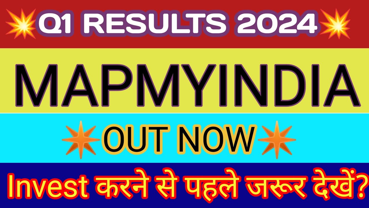 MapMyIndia Q1 Results 2023 🔴 MapMyIndia Results 🔴 MapMyIndia Share ...