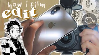 how i film and edit aesthetic videos on my phone using VLLO | aNIme ThEmeD like my ENtiRe CHAnnEL