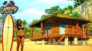 Building An Amazing Tropical Resort | Camping Builder Gameplay | First Look