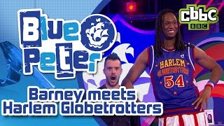 Harlem Globetrotters' Stretch meets Blue Peter