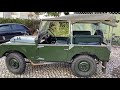 land rover series 1 cold start