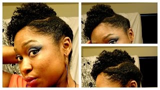 How To Twisted Updo For 4a Short Natural Hair