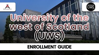 UWS Enrollment guide 2023 | UWS Induction | How to enroll yourself online? | Study in UK