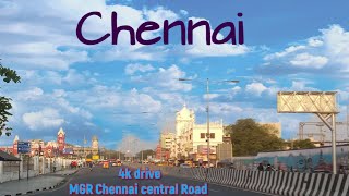 Morning 4k drive Chennai City || Aminjikarai to Sowcarpet road views #smartcityblogs