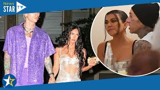 Megan Fox and Machine Gun Kelly meet Kourtney Kardashian and Travis Barker after 2021 MTV VMAs469 sh