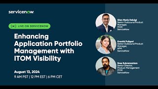 Enhancing Application Portfolio Management with ITOM Visibility