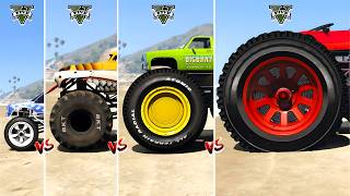 GTA 5 SMALLEST vs MEDIUM vs BIGGEST MONSTER TRUCK