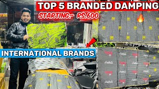 Top 5 Branded Car Damping Sheets Starting Price 600 /- 🚘All international Brands Sound Damping 🔊🔊