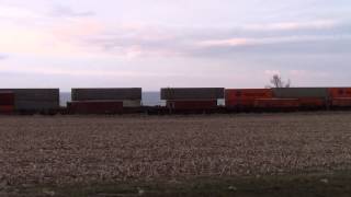 CP INTERMODAL MEET!!!! @ Lovekin ON Canada 22APR15 ES44ACs 8773 \u0026 8937 Leading