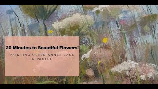 20 Minutes to Beautiful Flowers! Pastel Painting Demo