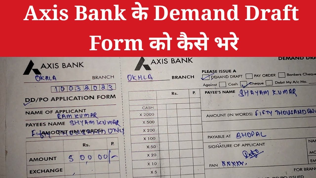 Dd Demand Draft Process Printable Form 2025