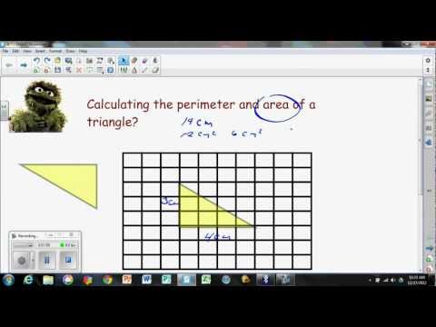 Perimeter and Area of a Triangle Perimeter and Area of a Triangle