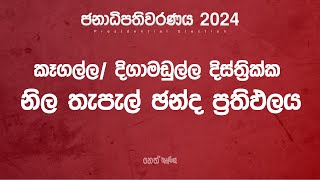 කෑගල්ල / දිගාමඩුල්ල නිල තැපැල් ඡන්ද ප්‍රතිඵලය