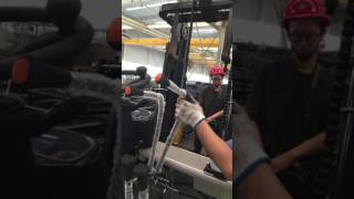 Forklift mast assembly process