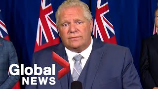 Coronavirus: Ontario Premier Ford promises 'severe, severe fines' for new social gathering rules