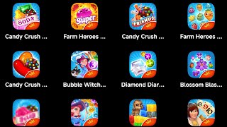 Candy Crush SAGA Android: Candy Crush Friends,Farm Heroes,Candy Crush Soda,Bubble Witch 3,Pet Rescue