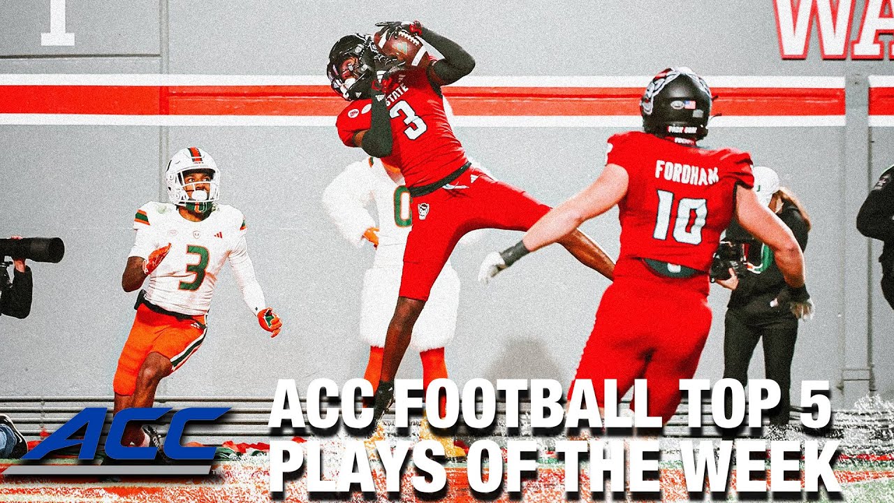 2023 ACC Football Top 5 Plays Of The Week: Week 10 - YouTube