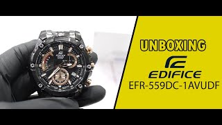 JAM TANGAN CASIO EDIFICE EFR 559DC 1AVUDF / EFR-559DC-1AVUDF UNBOXING - GROSIRJAMTANGAN.COM