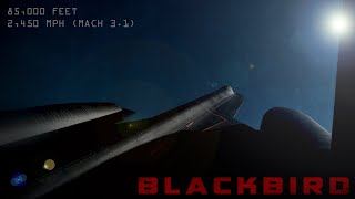 Race to 85,000 feet. An SR-71 Blackbird accelerates towards the edges of Earth's atmosphere.