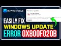 Fix 0x800f020b Windows Update Error