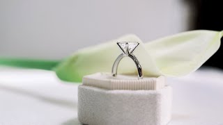 Profile 1.5ct Princess Classic Four Prong Lab Diamond Solitaire in Platinum | Ada Diamonds