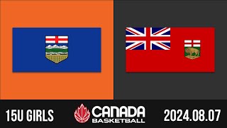 2024 Canada Basketball Nationals 🏀 15U GIRLS: Alberta v Manitoba [Aug 7, 2024]