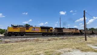 Southbound UP 8828/6541/7254/8742, Coal Train, \