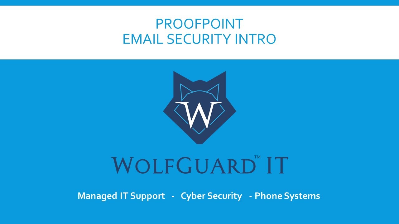 Proofpoint Email Security Intro - YouTube