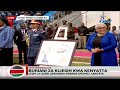 first lady margret kenyatta receives gifts from the military wives association of kenya