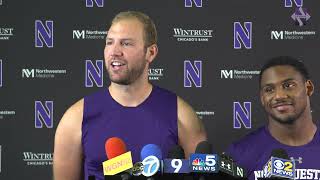 Northwestern Football | Cam Porter \u0026 Charlie Mangieri Media Availability (8/9/21)