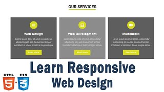Our Services Section Design Using HTML & CSS | CSS Grid