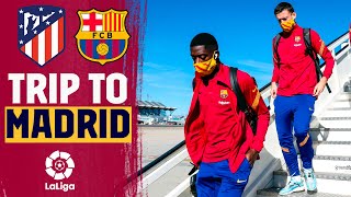 ✈️ Barça land in Madrid ahead of the game against Atlético