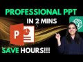 How to make Stunning powerpoint PPT in 2 mins on mobile phone using ChatGPT & AI|Gamma AI| Ritika AI