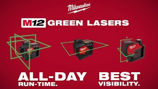 Milwaukee® M12™ Green Lasers