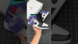 Air Jordan 1 Mid 中帮 水鬼脚趾 AJ1 乔丹1代 aj1 乔1 中邦 白黑紫 乔丹篮球鞋系列 #潮鞋 #耐克